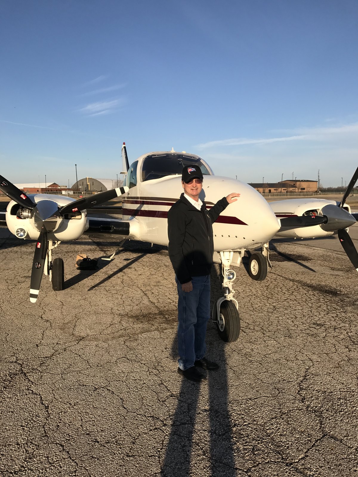 At the twin Cessna